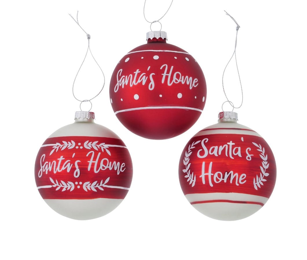 Sfera in Vetro Santa's Home diam. 8 cm 1 Sfera assortita Boltze (2498429)