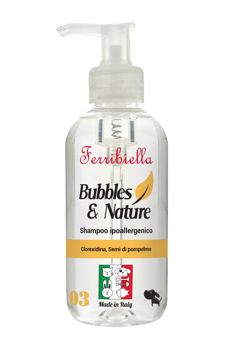 Shampoo Ipoallergenico per cani - 250 ml - Bubbles & Nature - Ferribiella Ferribiella (2498447)