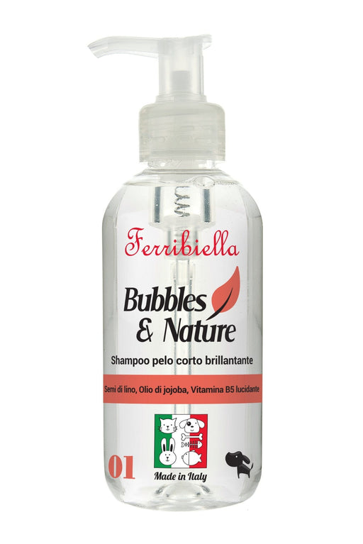 Shampoo Pelo Corto Brillantante per cani - 250 ml - Bubbles & Nature - Ferribiella Ferribiella (2498455)