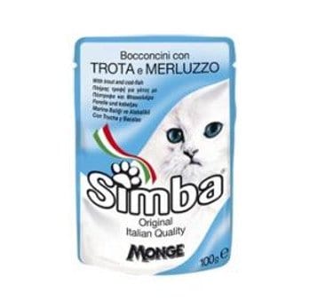 Simba Bocconcini salsa con Trota e Merluzzo - Bustina 100 gr Simba (2498478)