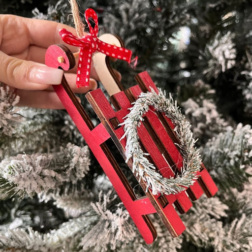 Slitta Hilla di Natale - decorazione da appendere Rosso Boltze (2498486)