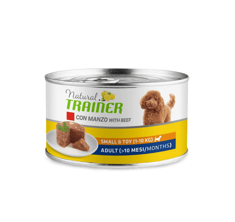 Trainer Natural Small & Toy umido al Manzo - scatoletta 150 gr Natural Trainer