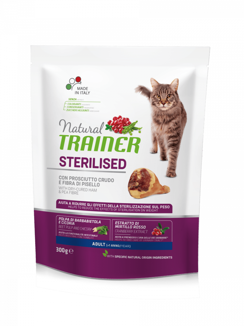 Trainer Natural Sterilised Adult con Prosciutto Crudo - 300 gr Natural Trainer (2499182)