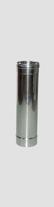 Tubo Diritto Inox AISI 304 per Stufe - Altezza 50 cm - Diametro 13 cm MillStore (2499318)