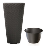 Vaso alto Matuba con inserto Antracite / ø 30 x h 55 cm Prosperplast (2499494)