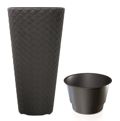 Vaso alto Matuba con inserto Antracite / ø 40 x h 78 cm Prosperplast (2499495)