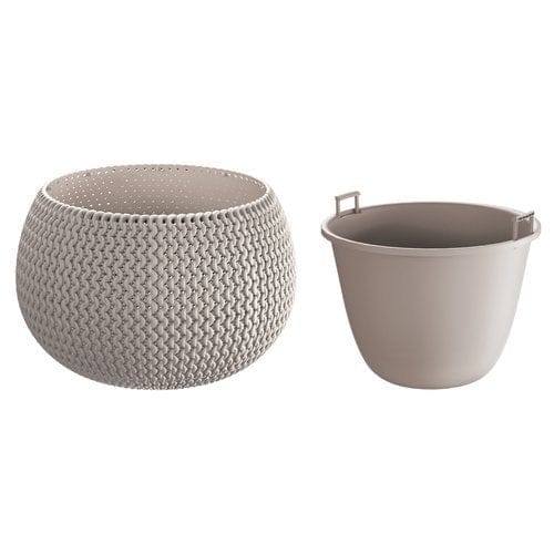 Vaso Ciotola Splofy con maniglie Sabbia / Ø int 36,5 cm - Ø est 48 x h 30 cm Prosperplast (2499552)