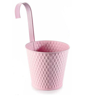 Vaso in metallo colorato - da appendere con gancio Rosa MillStore (2499643)