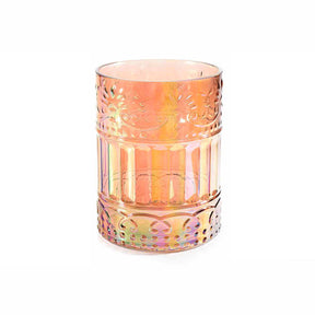 Vaso in vetro con decori in rilievo 13 cm x 26 h cm MillStore (2564255)