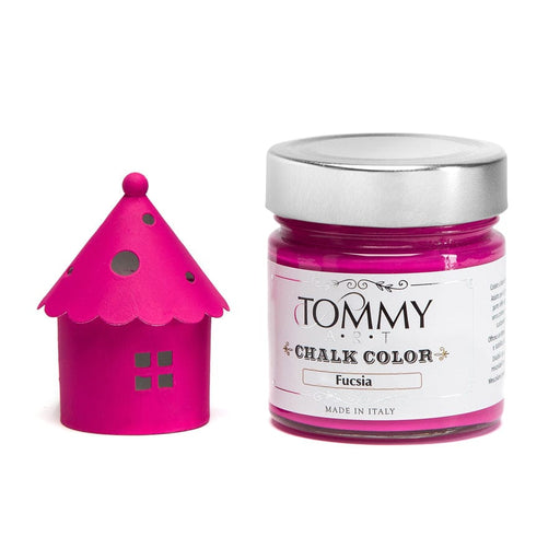 Vernice Shabby Chic a gesso senza primer Chalk Paint - Tommy Art Fucsia / Ml. 200 Tommy Art
