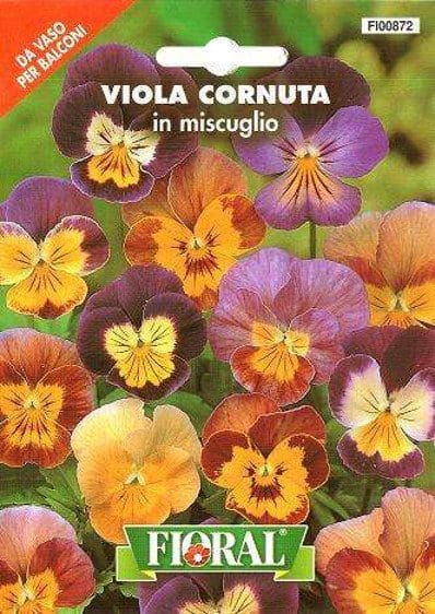 Viola Cornuta Miscuglio In Busta - Da Vaso Per Balconi Fioral (2499847)