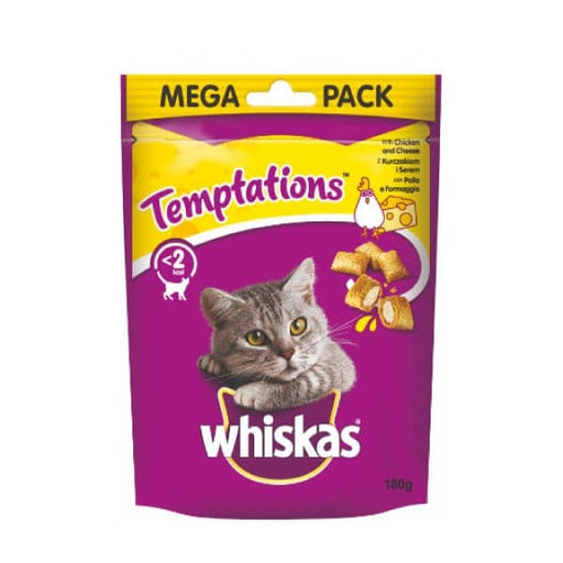 Whiskas Temptations snack con Pollo e Formaggio - 180 gr Whiskas (2499951)