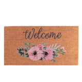 Zerbino in cocco con scritta "Welcome" floreale Beige Vacchetti (2500017)